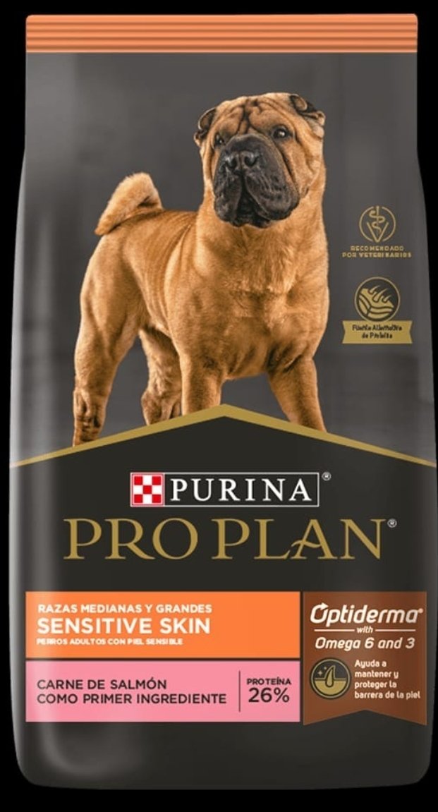 Purina Pro Plan Sensitive Skin Salmón Razas Medianas y Grandes 12kg