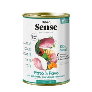 Dibaq Sense Lata perro Senior Pato & Pavo 380gr.