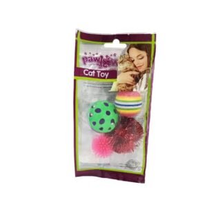 Pawise Set de 4 pelotas para gatos